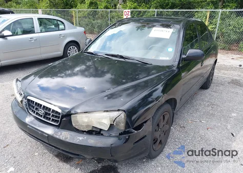 2002 Hyundai Elantra Gls из США, поврежденный, VIN KMHDN45D62U380748